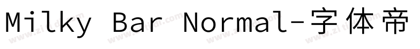 Milky Bar Normal字体转换